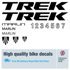 TREK Marlin 1 to 7 bike decals